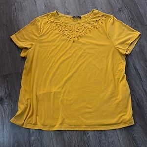 SHEIN Curve cut out shirt